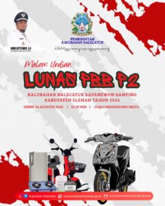 Malam undian lunas PBB Kalurahan Balecatur Tahun 2026